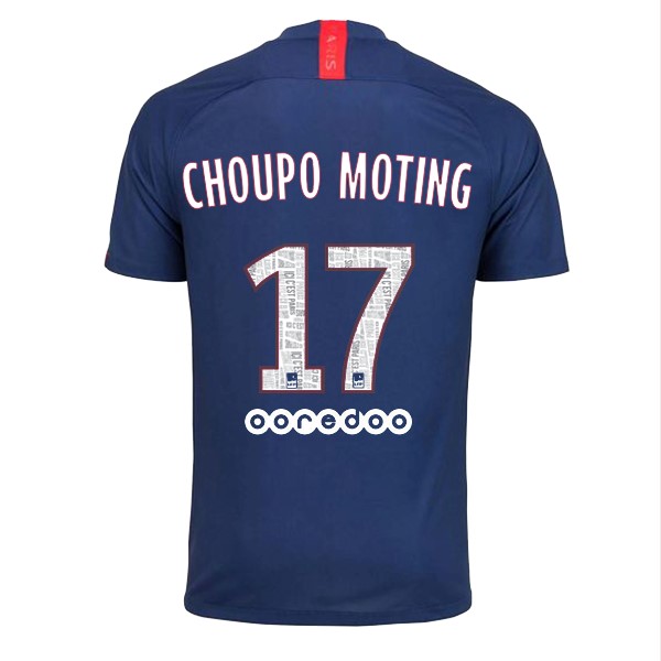 Camiseta Paris Saint Germain NO.17 Choupo Moting Replica Primera Ropa 2019/20 Azul